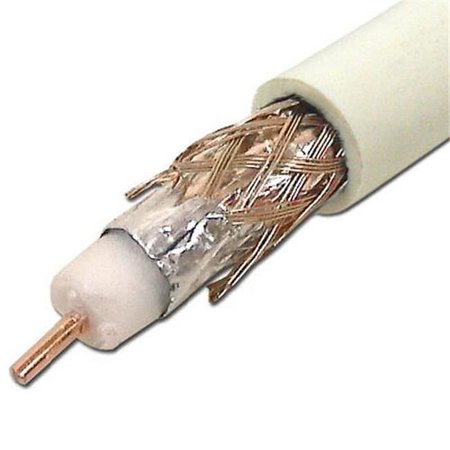 CMPLE CMPLE 1001-N RG6 Cable- Standard Shield- White 500 Feet 1001-N